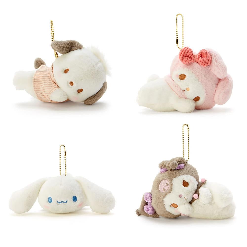산리오 멍한 시나모롤 마스코트 홀더 인형 멍때리는 누워있는 인형 키링 키홀더 열쇠고리