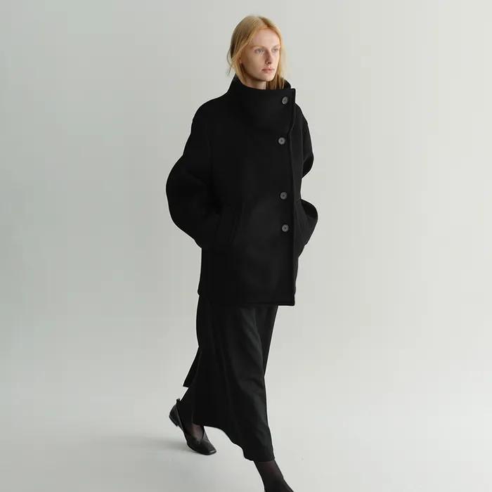 HAYES HALF COAT (BLACK)