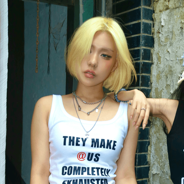 Ex Love Sleeveless (WHITE) 바로발송