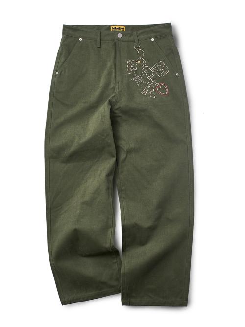 Hot Fix Keyring Pants (KHAKI)