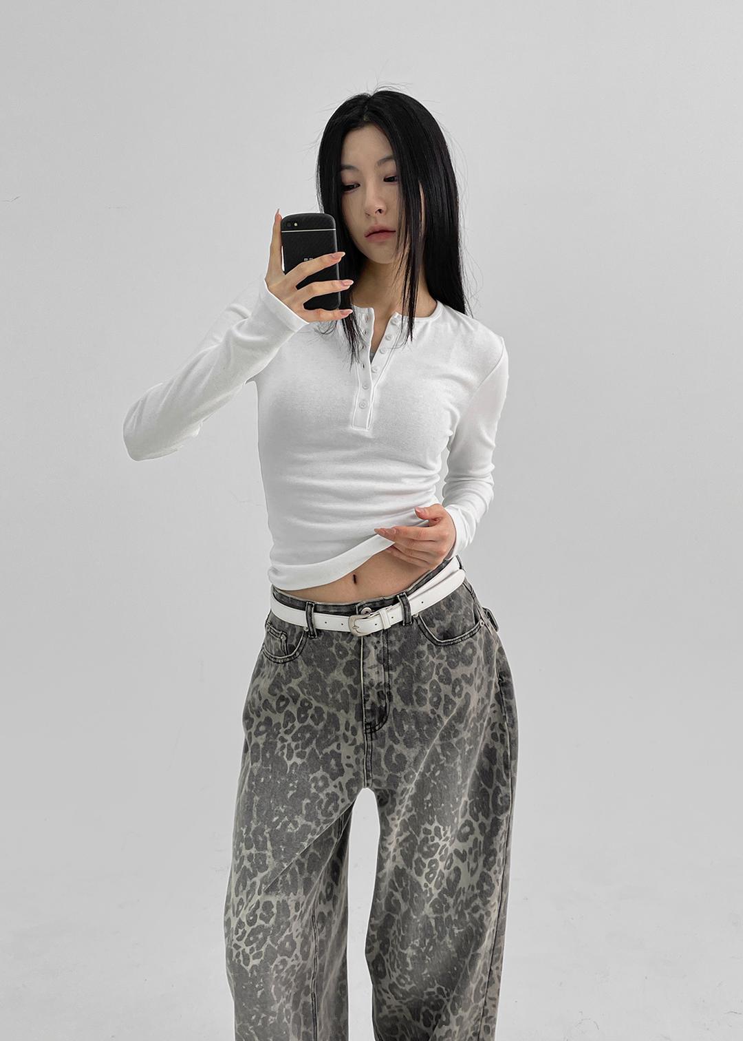 블랙업 [MADE] 헬리프 버튼 긴팔티