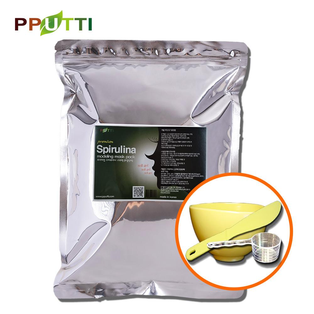 [뿌띠] 스피루리나 프리미엄(vip) 모델링팩 대용량1kg+도구3종세트