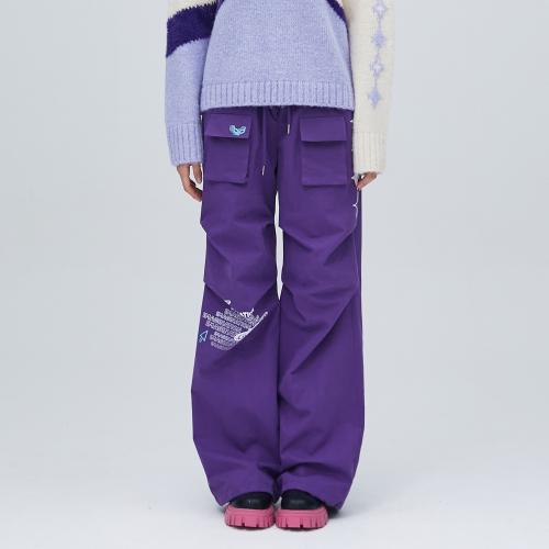 PRINTING POCKET PANTS 포켓 나일론 바지  PURPLE BP3WP011