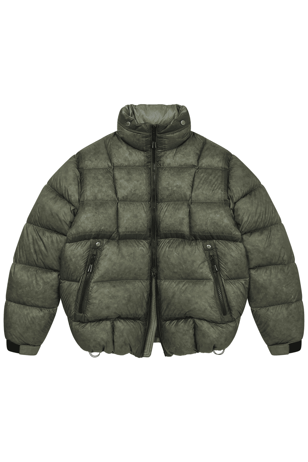 클라우드 컬러 레이어드 하이넥 다운 점퍼 (LM CLOUD COLOR LAYERED HIGH NECK DOWN JP) (KHAKI)