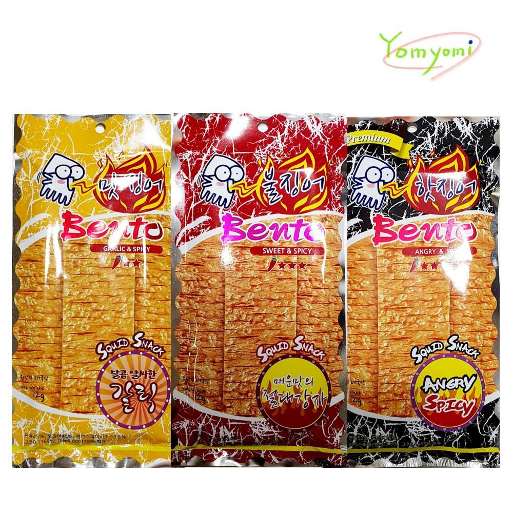벤토 핫징어 맛징어 불징어 갈릭 스위트 스파이시 12g