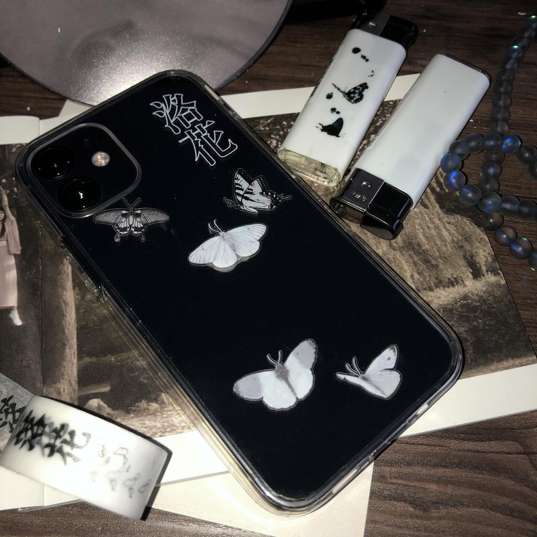 나비 스티커 (Black,White)