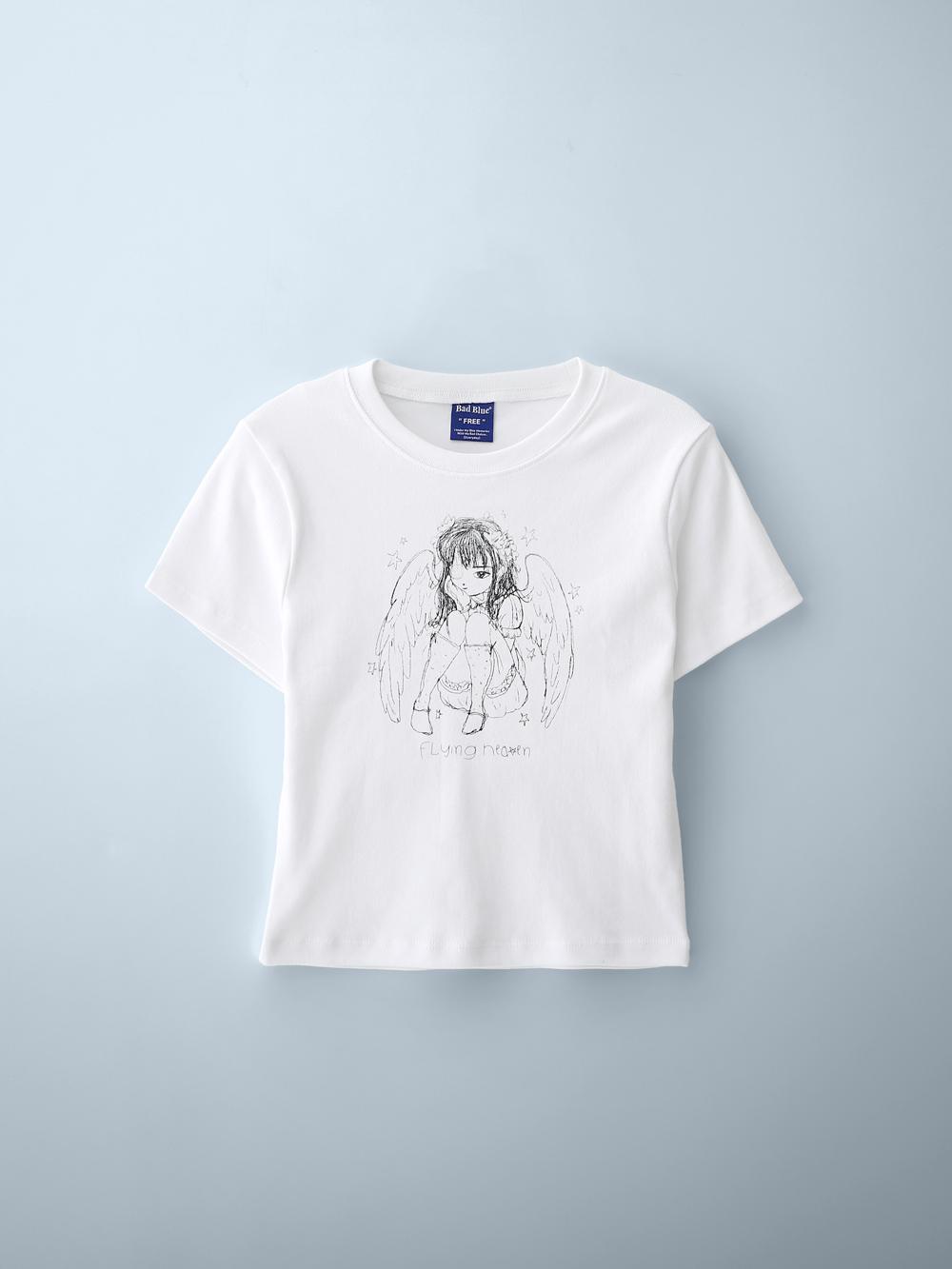 Angel Slim Tee White