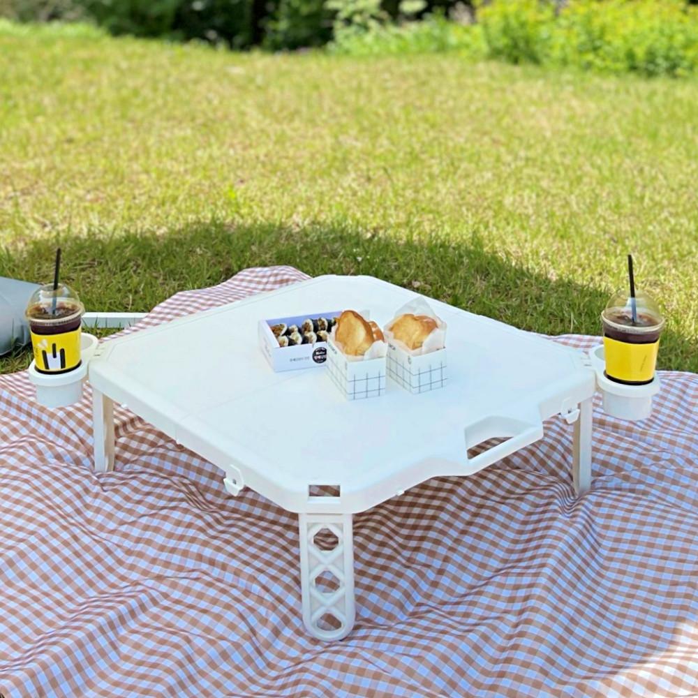 접이식 피크닉 테이블 나들이 캠핑 용품 화이트
