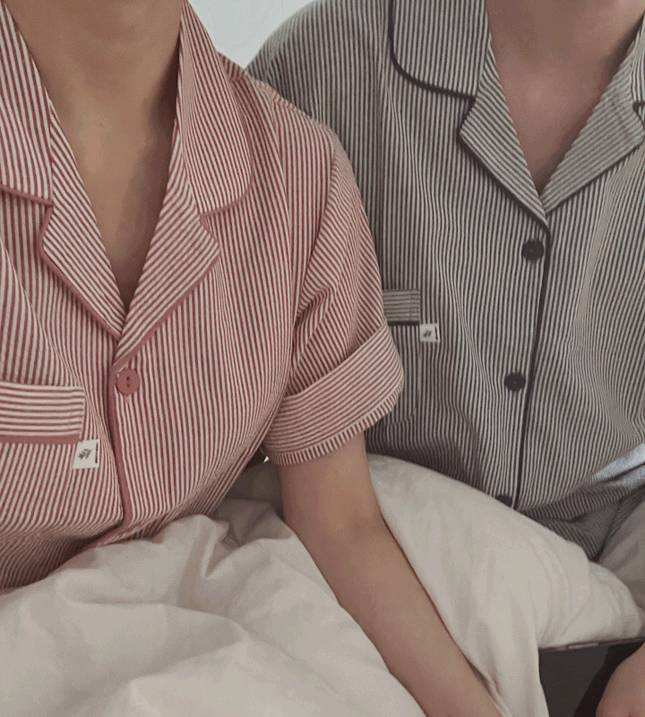 잔스트라이프 파자마셋업 (커플잠옷 / 홈웨어)