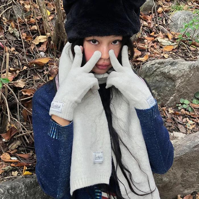 FLUFFY SHORT GLOVES - 9 colors