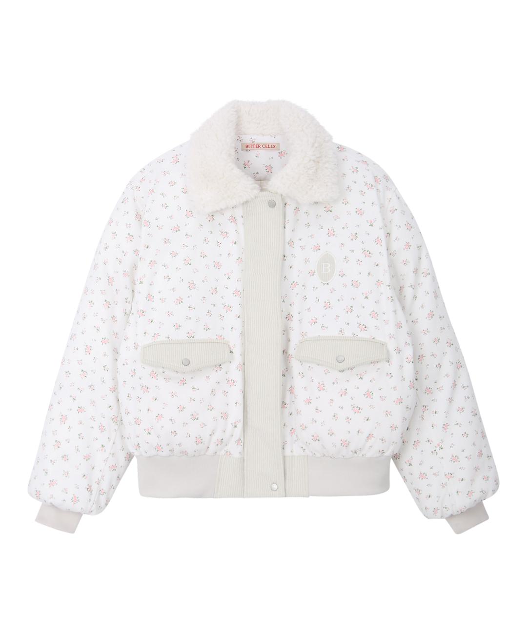 Witty Puffer Jacket-Flower