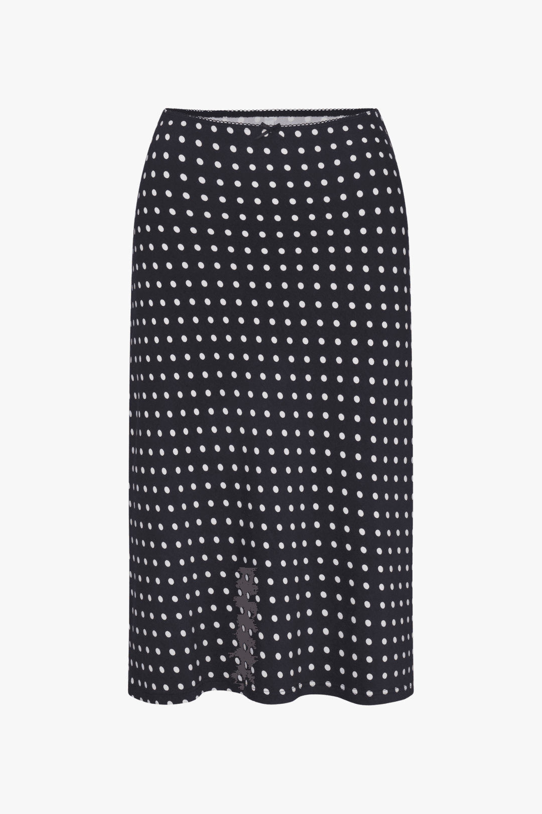 BIAS MIDI SLIP SKIRT IN DOMINO DOT - XS / DOMINO DOT