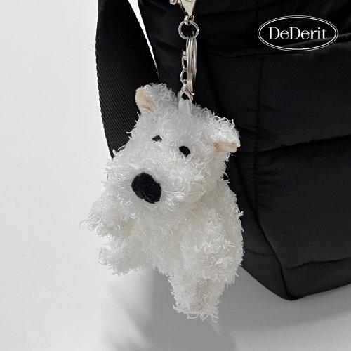 화이트테리어 강아지 키링