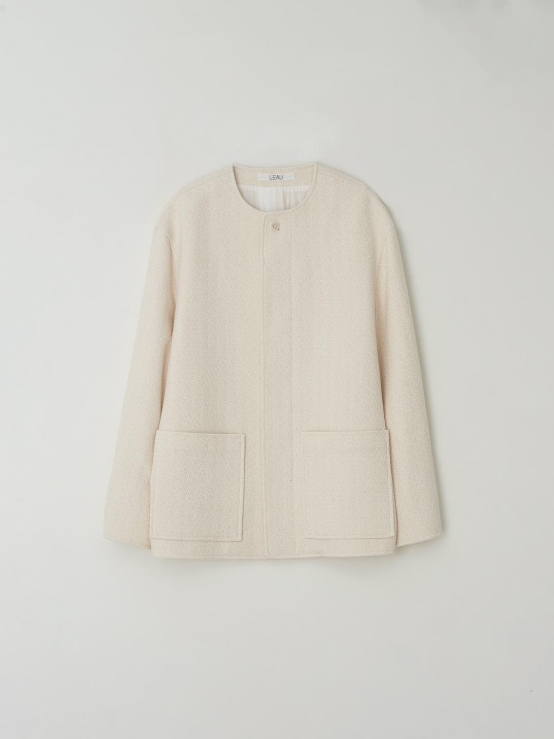 [3/11 예약배송] Ariel tweed jacket_ecru