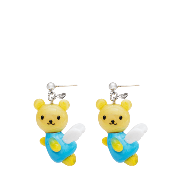 [X YOUNGART] Glass JINI Earrings (Yellow)