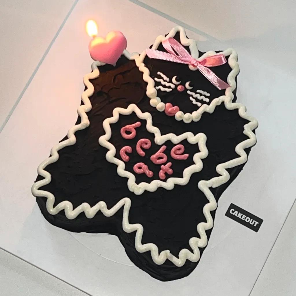 도도한 깜냥이 베베냥 케이크