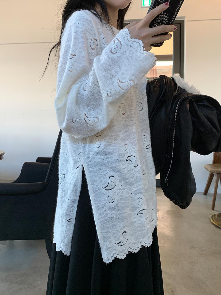 Whisper lace paisley Top (2color) *페우 단독입고!