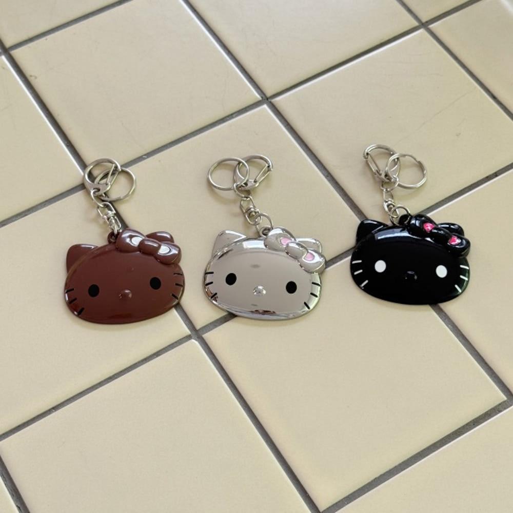 메탈 헬로키티 얼굴 키링