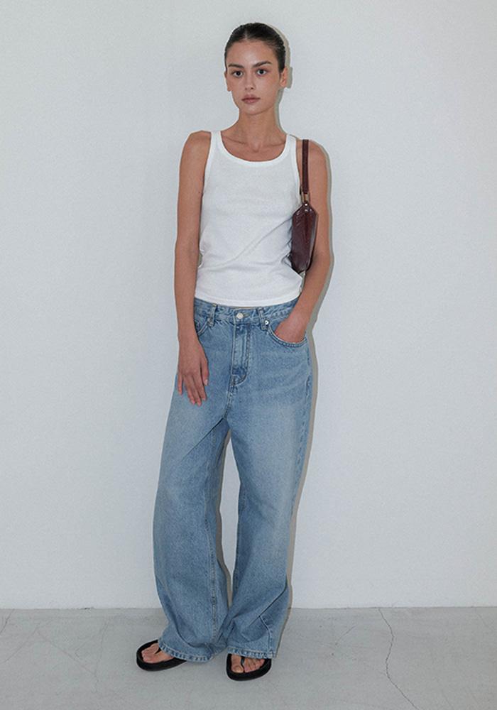 [5차 리오더] Basic tank top (Ivory)