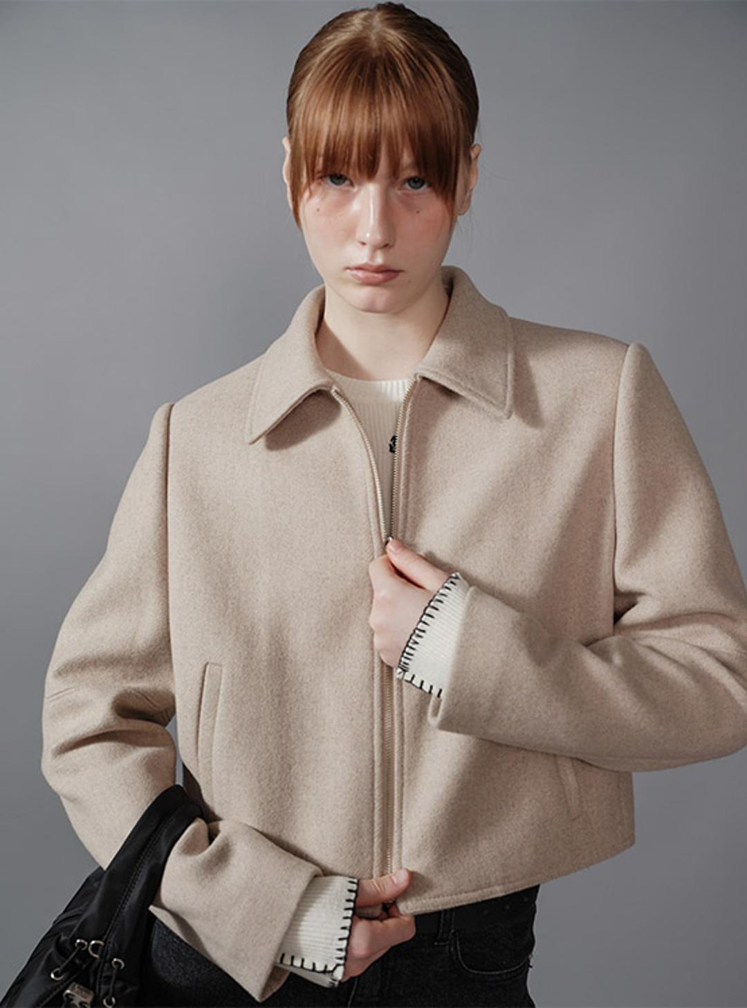 Trucker Jacket in Beige VW4SJ040-91