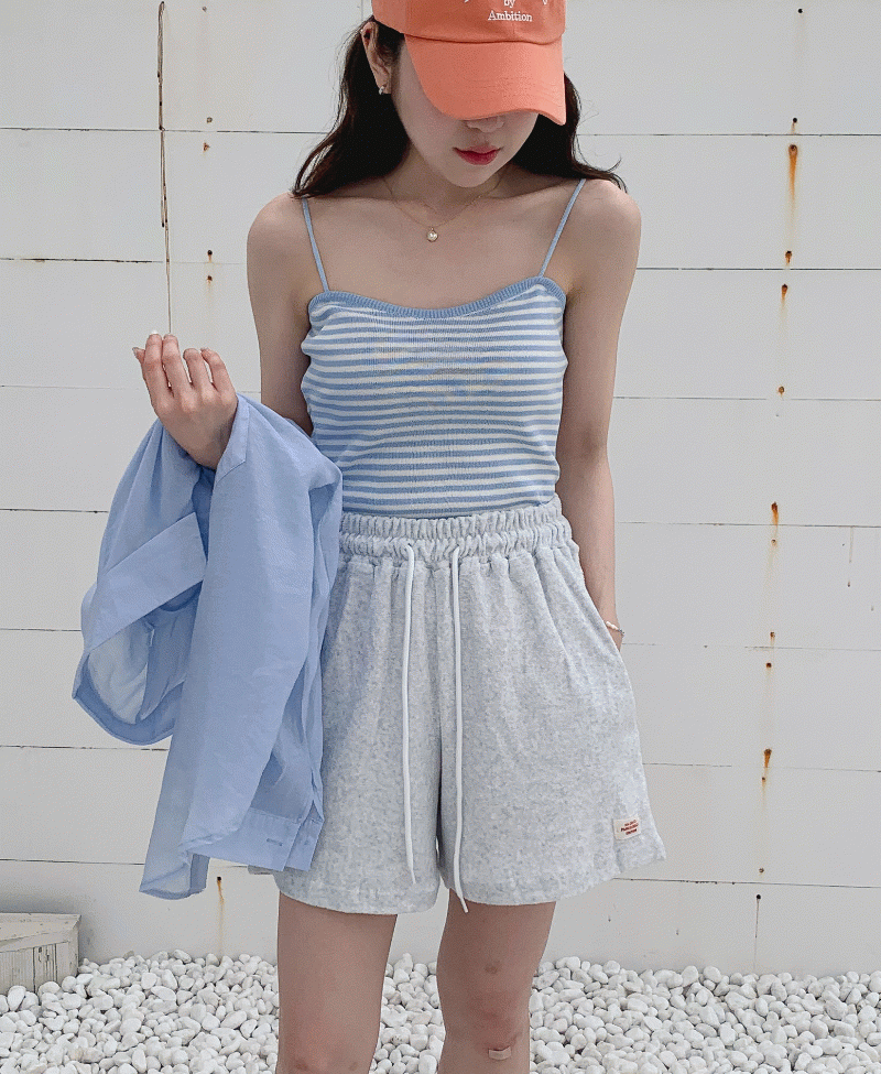 [물놀이 필수템❤] 컬러 타올 비치 바캉스 3부 밴딩 테리 반바지