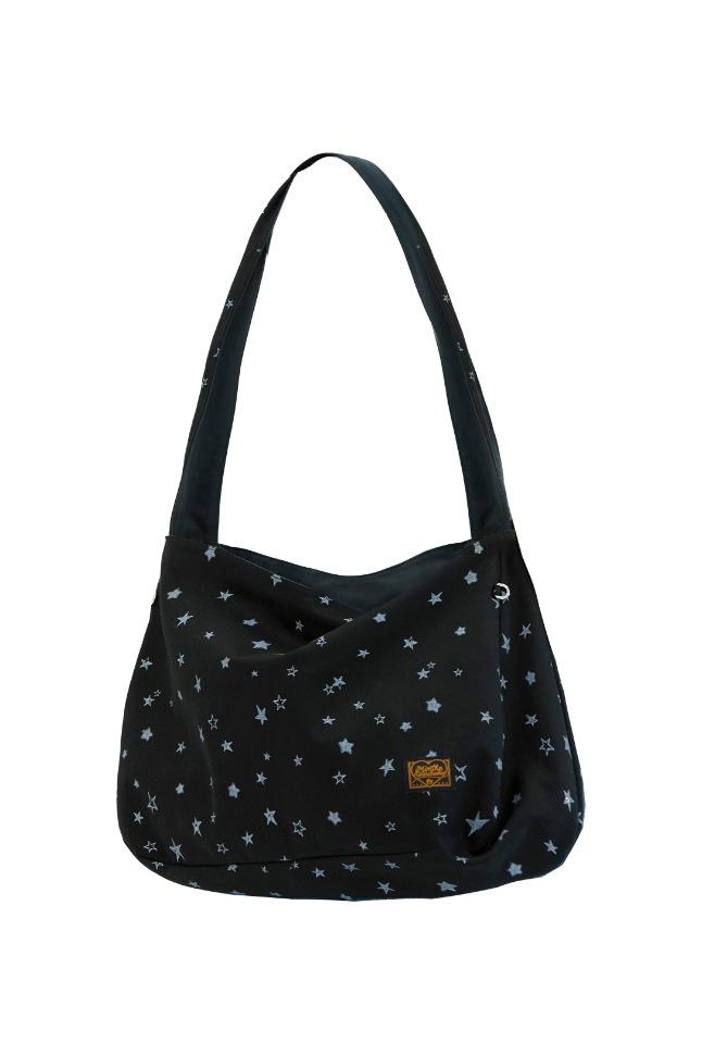 스타 프린팅 리버시블 백_ 블랙 & 차콜