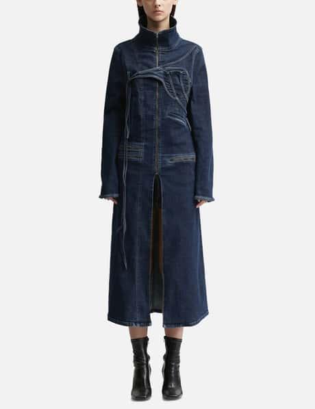 데님 피티드 코트