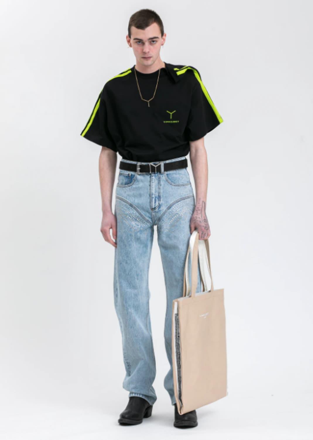 와이프로젝트 Y/PROJECT 로고 클립 숄더 반팔티 | 후루츠패밀리