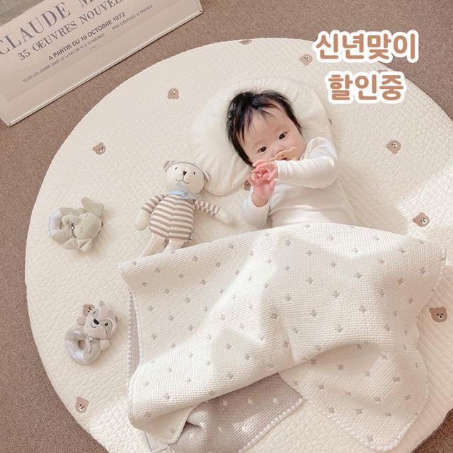 몽슈레 아기 러그 원형러그 속통 커버2장