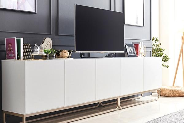 [5%쿠폰] 거실장 프라하반 2800 거실수납장 세트 3colors