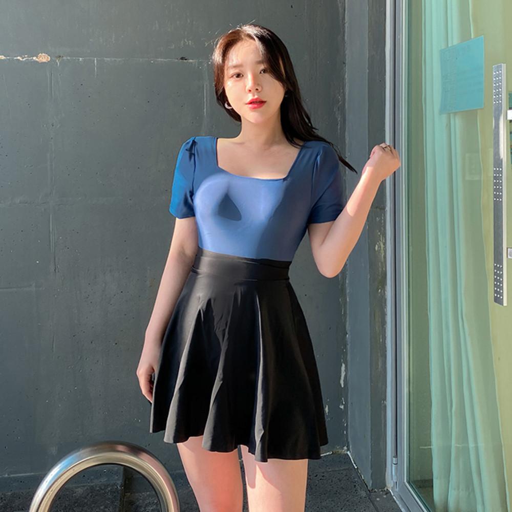 스커트set 코발트 원피스 수영복