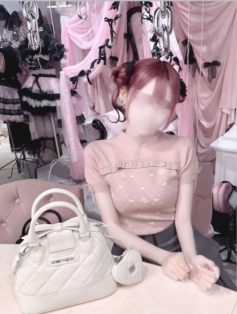 HONEYMEW MWモノグラムトップス ピンク ハニーミュウ