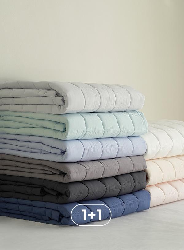 [1+1] 스르륵 알러지케어 고정밴드 침대패드 9colors (SS/Q/K)