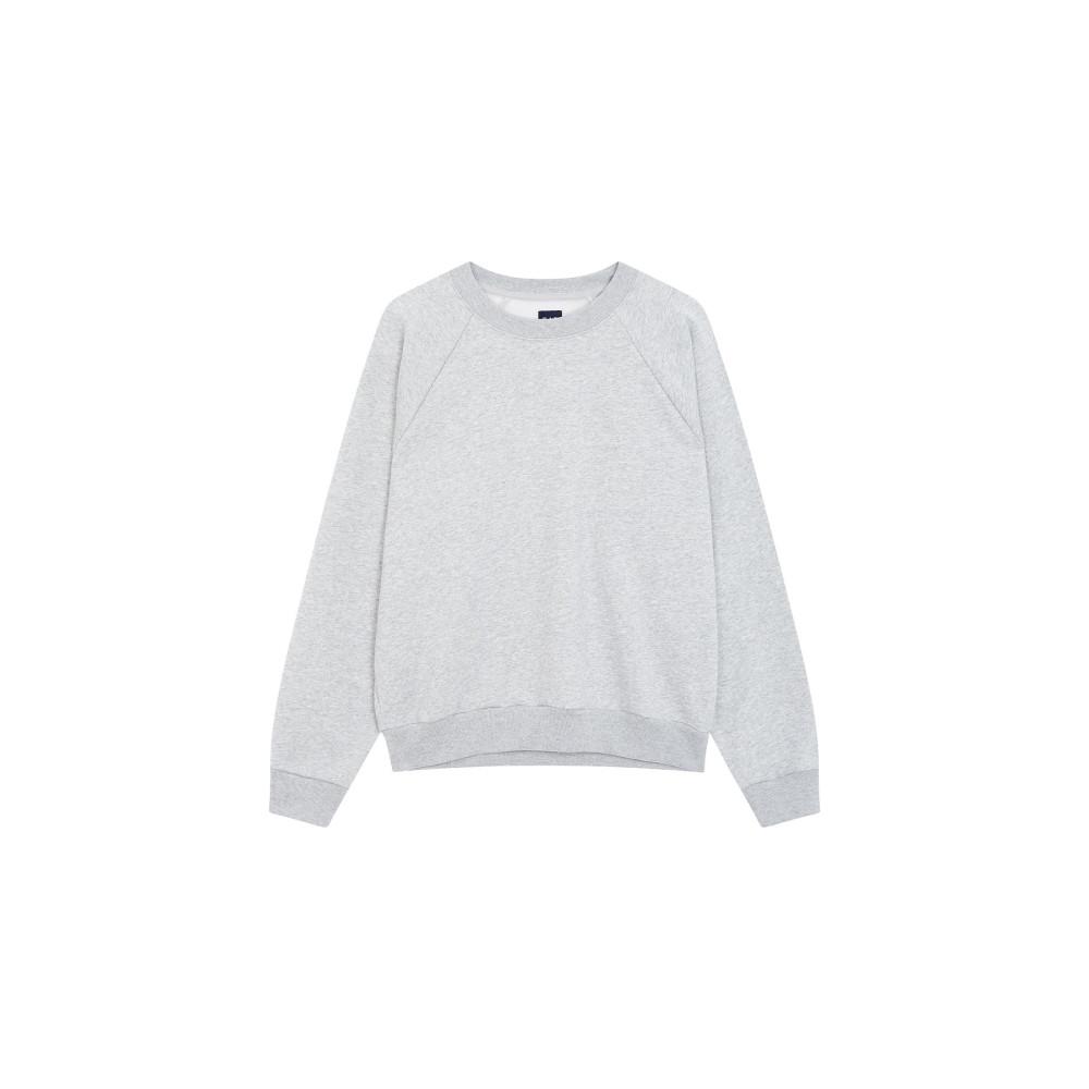 [GAP Adults] [여성] 래글런 롱 슬리브 맨투맨_멜란지 그레이 5123327009