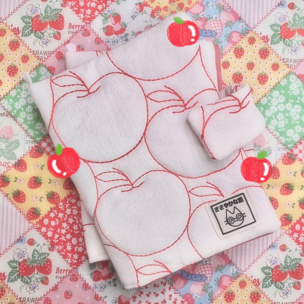 사과 A6 다이어리 커버