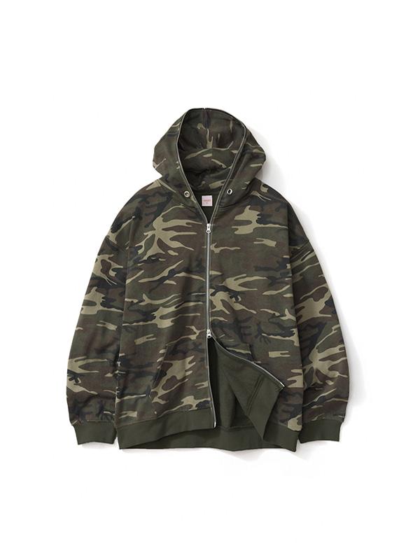 [10월29일 예약배송] 자이언트핏 솔리드 후드집업(카모베이지)