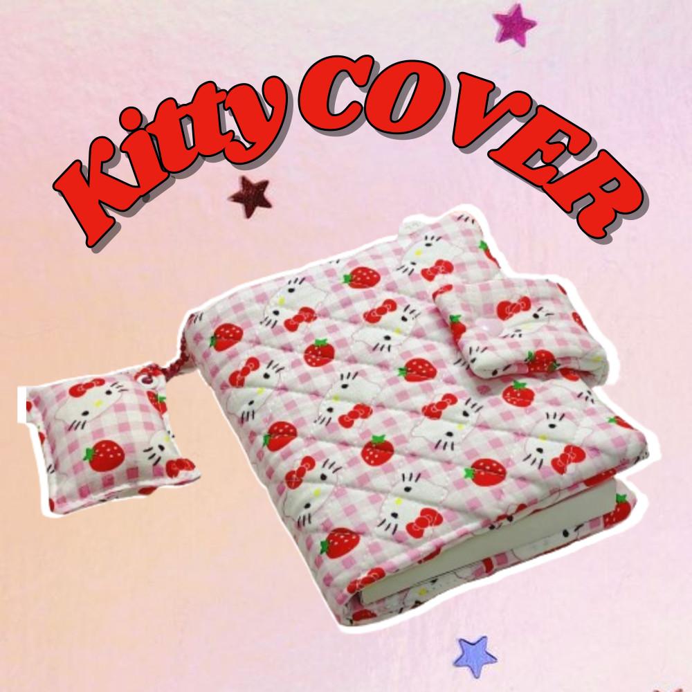 자유분방구 고전키티 책표지커버 패브릭북커버 a5 a6 b6 케이스 다이어리 핸드메이드 : 상쾌한아침시작