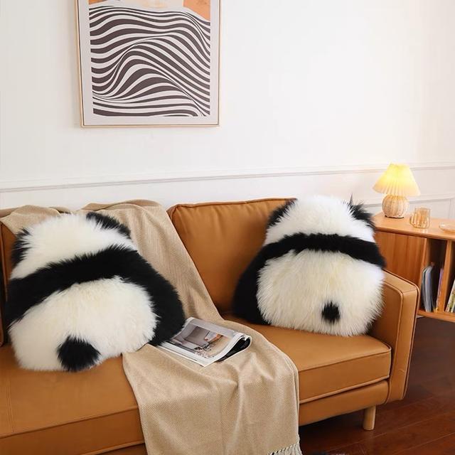 크림스튜디오 Panda 양모 쿠션 방석