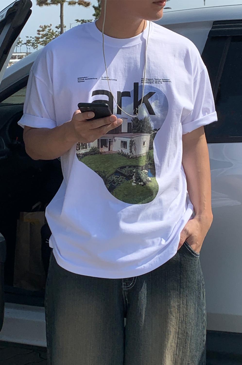 아크 나염 반팔 티셔츠