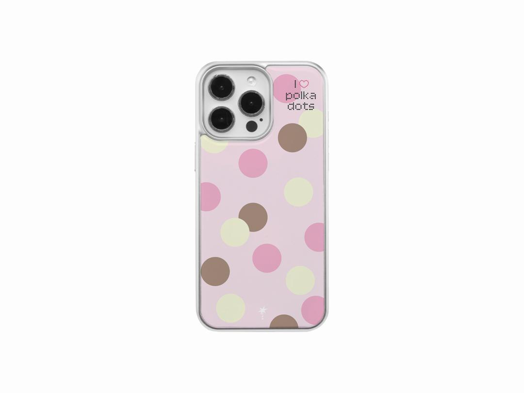 I♡Polka dots_chocoberry (epoxy/glass bumper)