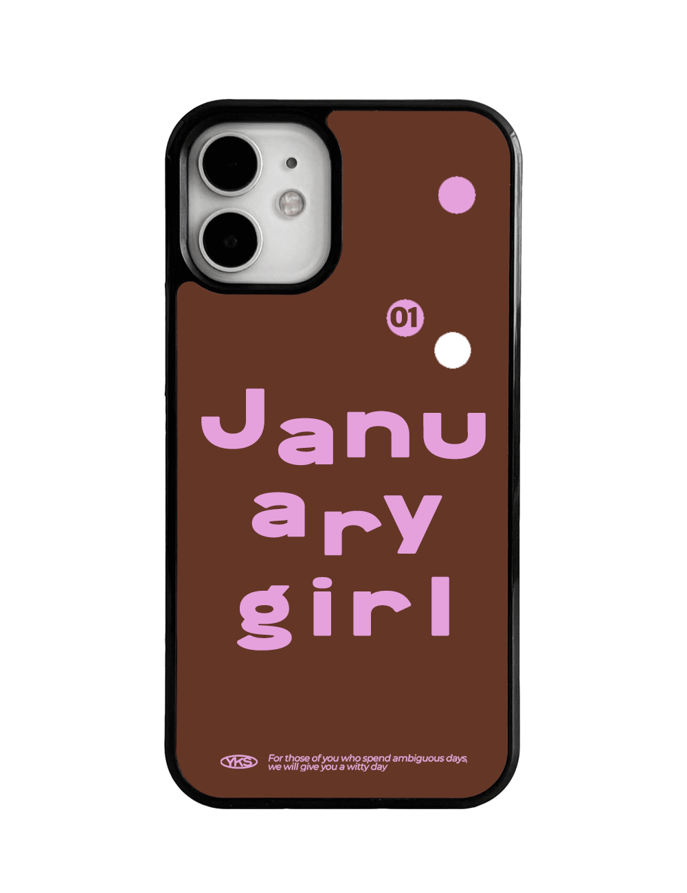 Monthly Girl case brown (커스텀케이스/글라스 범퍼)