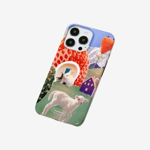 HUGGINGOAT | Phone Case_STRAWBERRY FIELD B