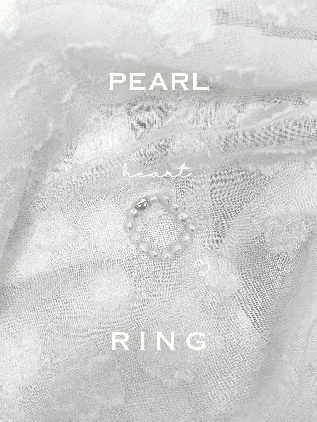 [HANDMADE] Pearl Heart Ring