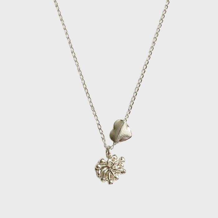 deep rose fruit necklace (Silver 925)