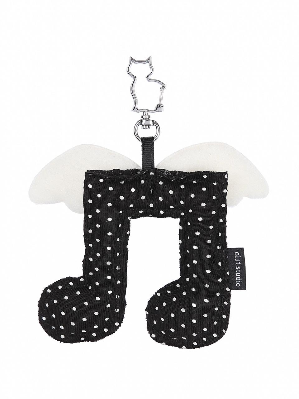 ♪ Melody Angel Keyring ♫ - BLACK