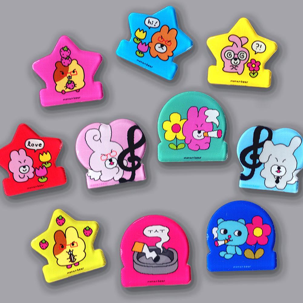 [모난베어] 컬러풀 젤리클립 2종