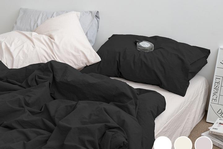 [5%쿠폰][보관백증정/단독]퓨어코튼 고밀도60수 워싱 무봉제 차렵이불세트 SS/Q 13색