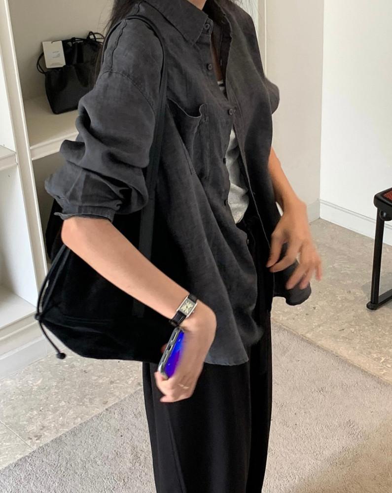 솔트웨더 린넨 포켓 셔츠 2color