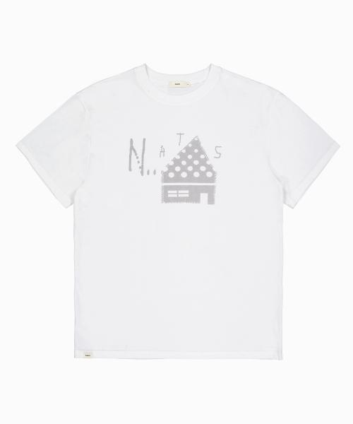 Dot home oversized t-shirt, white