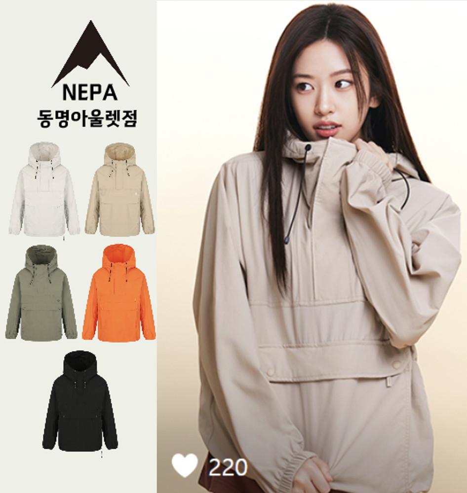 네파 안유진 아노락 바람막이 등산 자켓 7JC0661